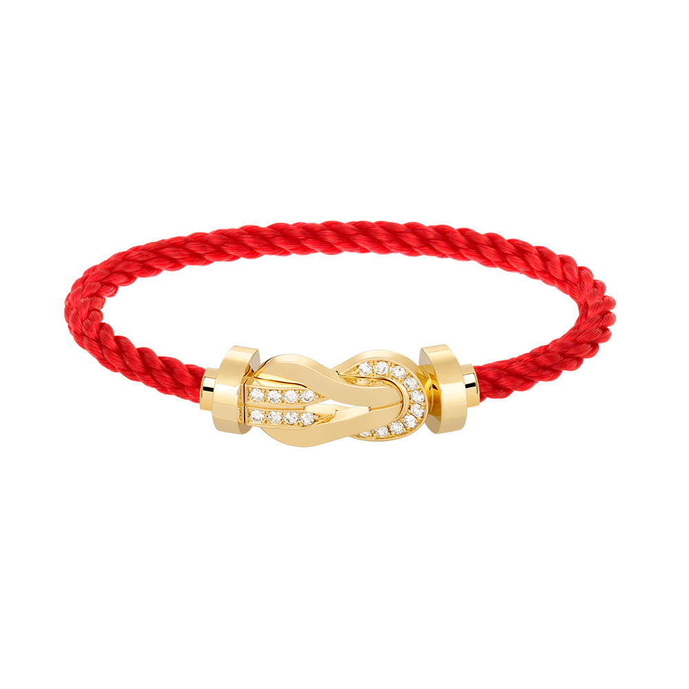 ¡®Dream¡¯CHANCE LARGE 8 FIGURE BUCKLE HALF DIAMOND BRACELET GOLD