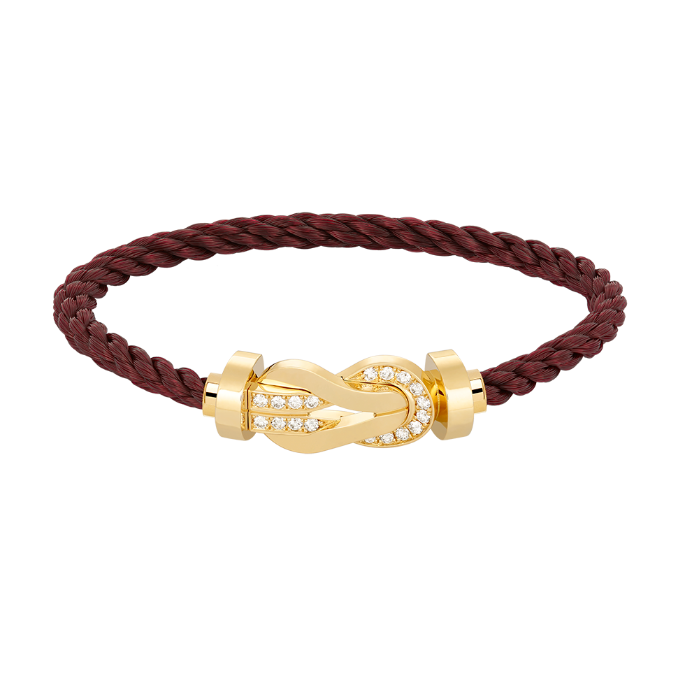 ¡®Dream¡¯CHANCE LARGE 8 FIGURE BUCKLE HALF DIAMOND BRACELET GOLD