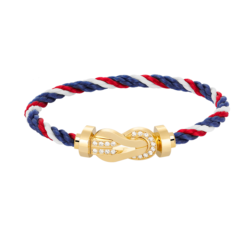 ¡®Dream¡¯CHANCE LARGE 8 FIGURE BUCKLE HALF DIAMOND BRACELET GOLD
