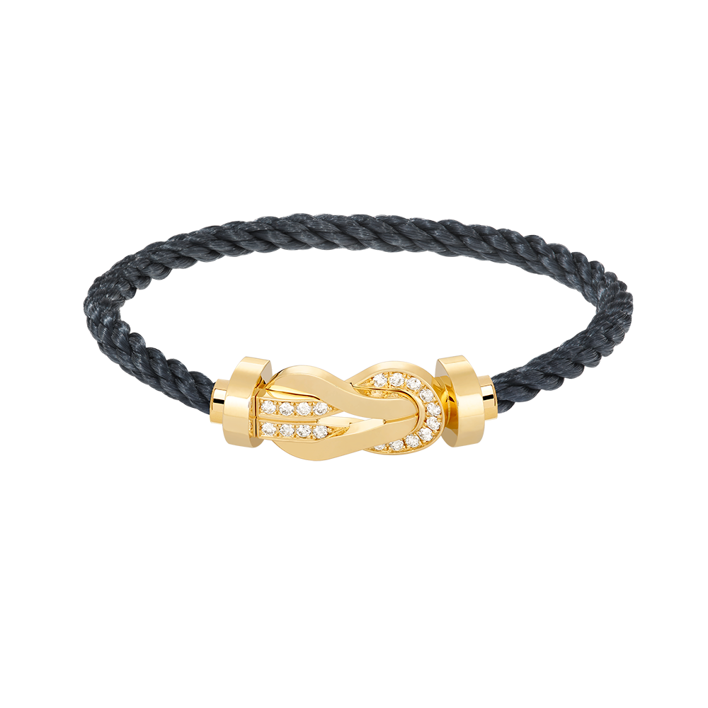 ¡®Dream¡¯CHANCE LARGE 8 FIGURE BUCKLE HALF DIAMOND BRACELET GOLD