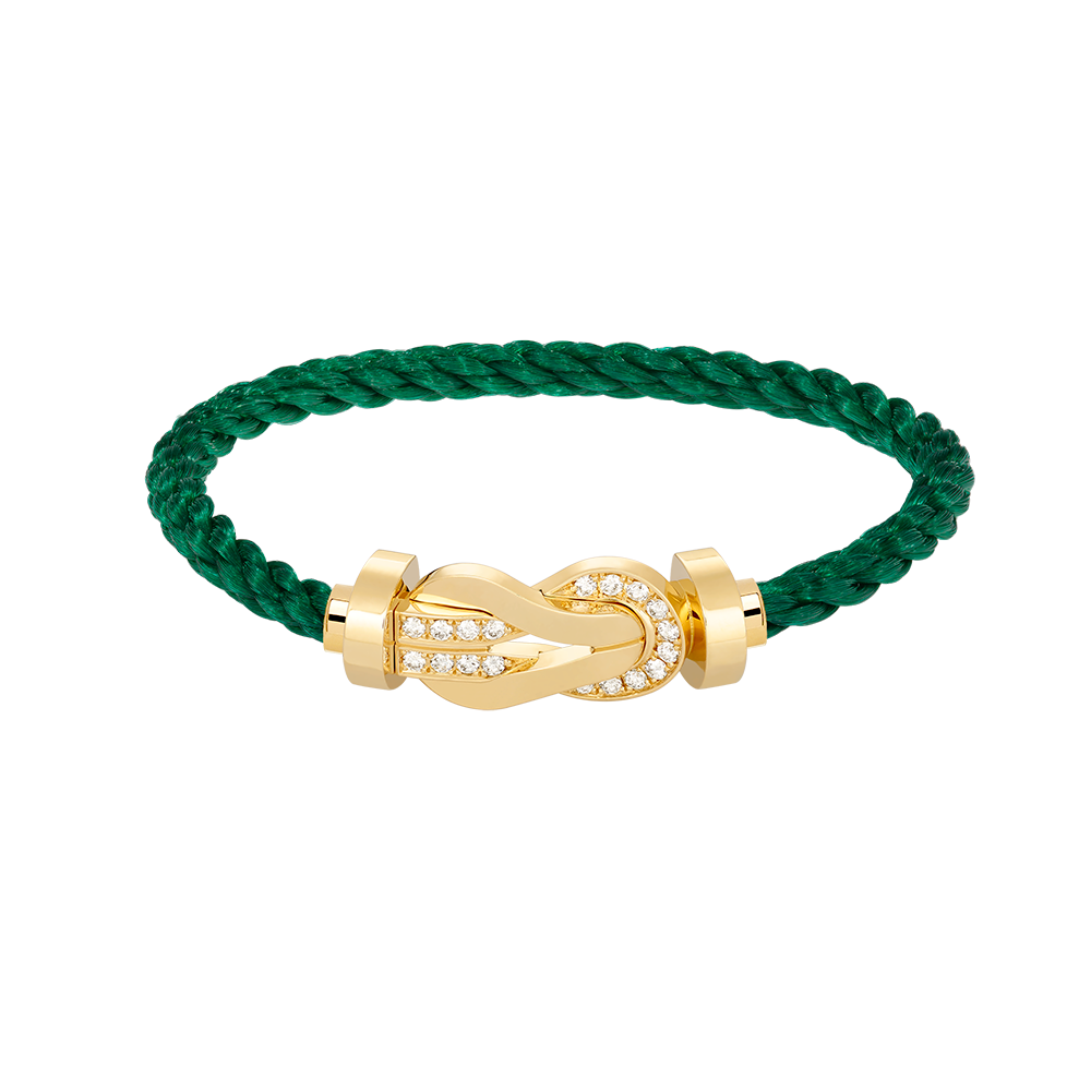 ¡®Dream¡¯CHANCE LARGE 8 FIGURE BUCKLE HALF DIAMOND BRACELET GOLD