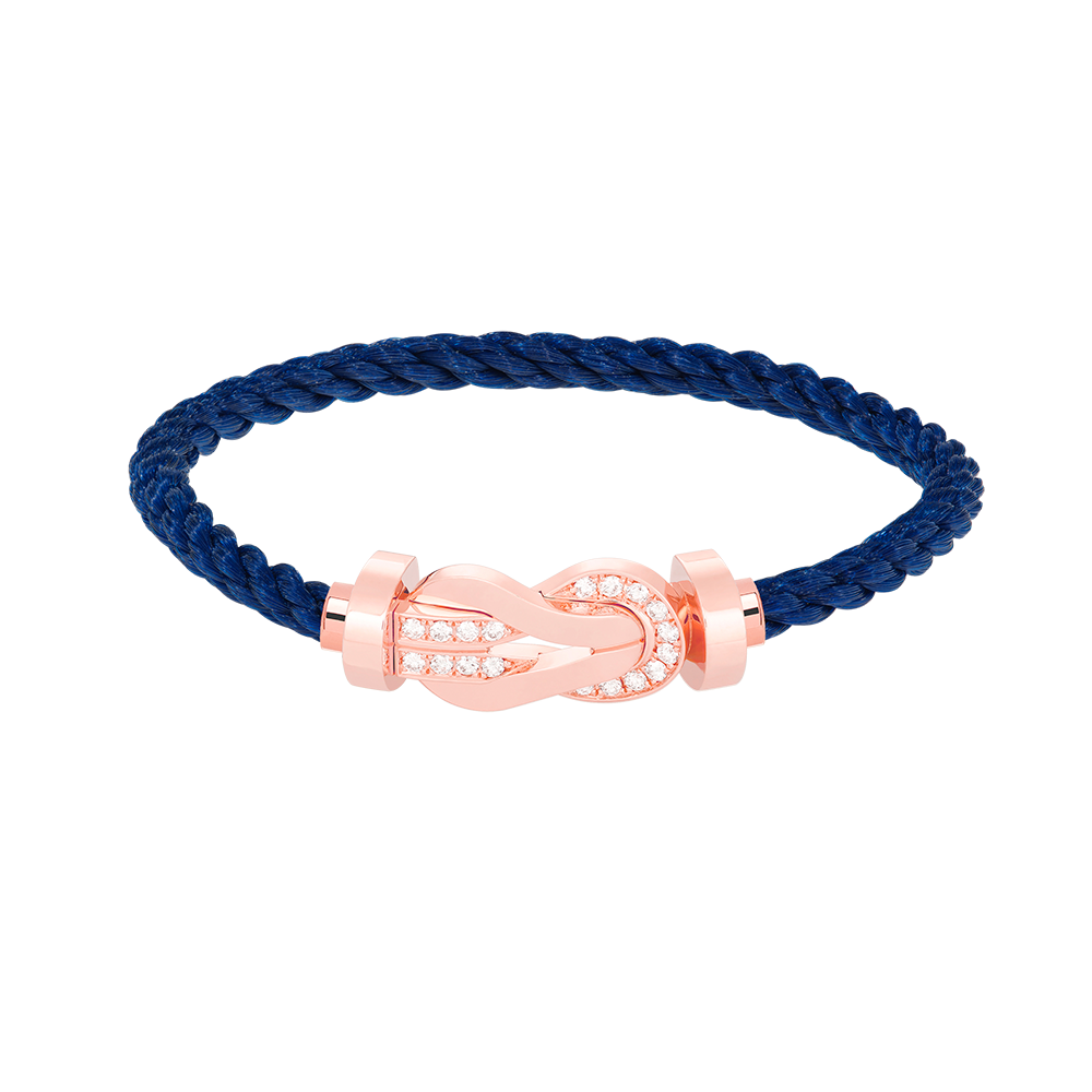 ¡®Dream¡¯CHANCE LARGE 8 FIGURE BUCKLE HALF DIAMOND BRACELET ROSE GOLD