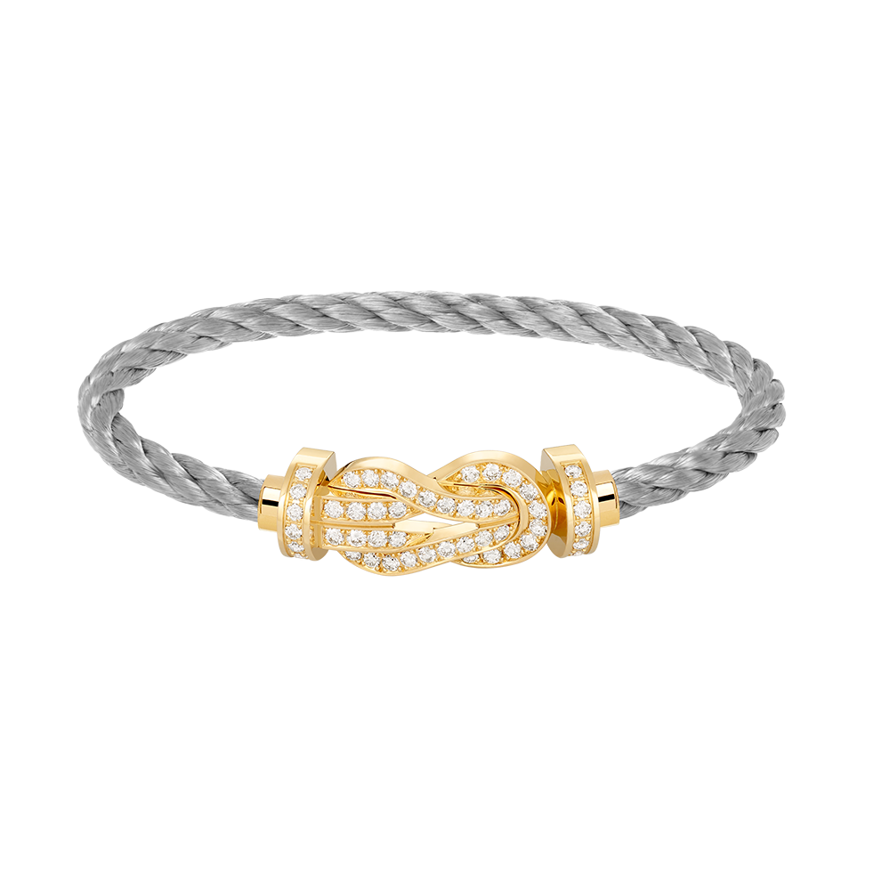 ¡®Dream¡¯CHANCE LARGE 8 FIGURE BUCKLE FULLDIAMOND BRACELET GOLD