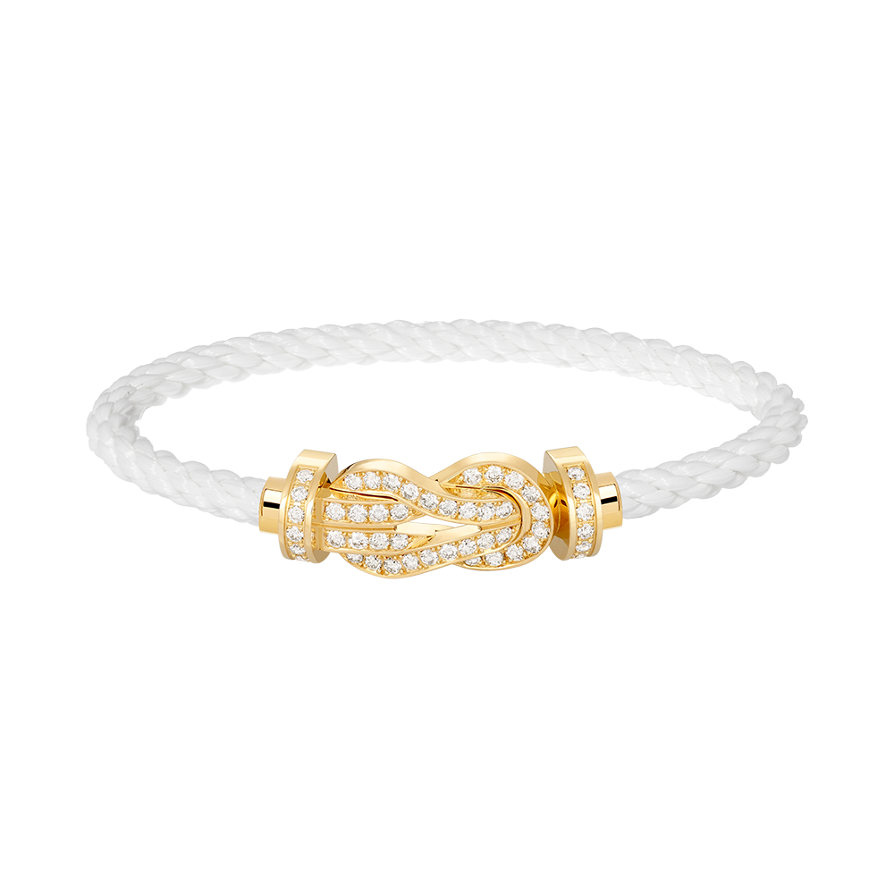 ¡®Dream¡¯CHANCE LARGE 8 FIGURE BUCKLE FULLDIAMOND BRACELET GOLD