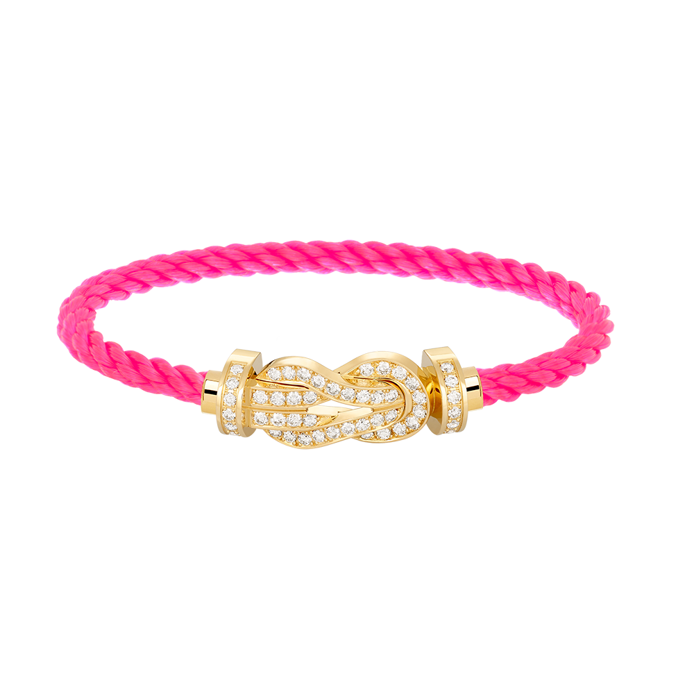 ¡®Dream¡¯CHANCE LARGE 8 FIGURE BUCKLE FULLDIAMOND BRACELET GOLD