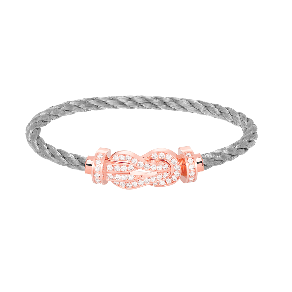 ¡®Dream¡¯CHANCE LARGE 8 FIGURE BUCKLE FULL DIAMOND BRACELET ROSE GOLD