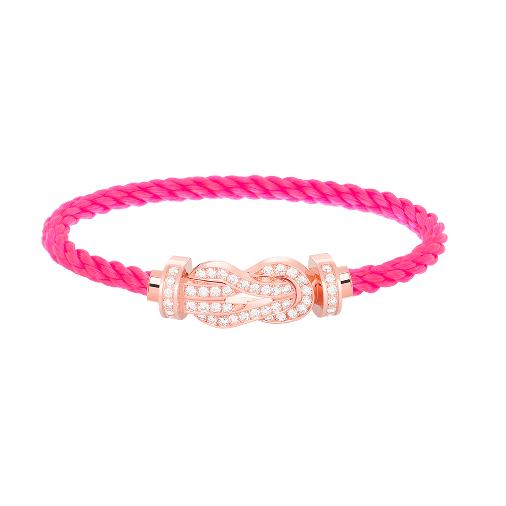 ¡®Dream¡¯CHANCE LARGE 8 FIGURE BUCKLE FULL DIAMOND BRACELET ROSE GOLD