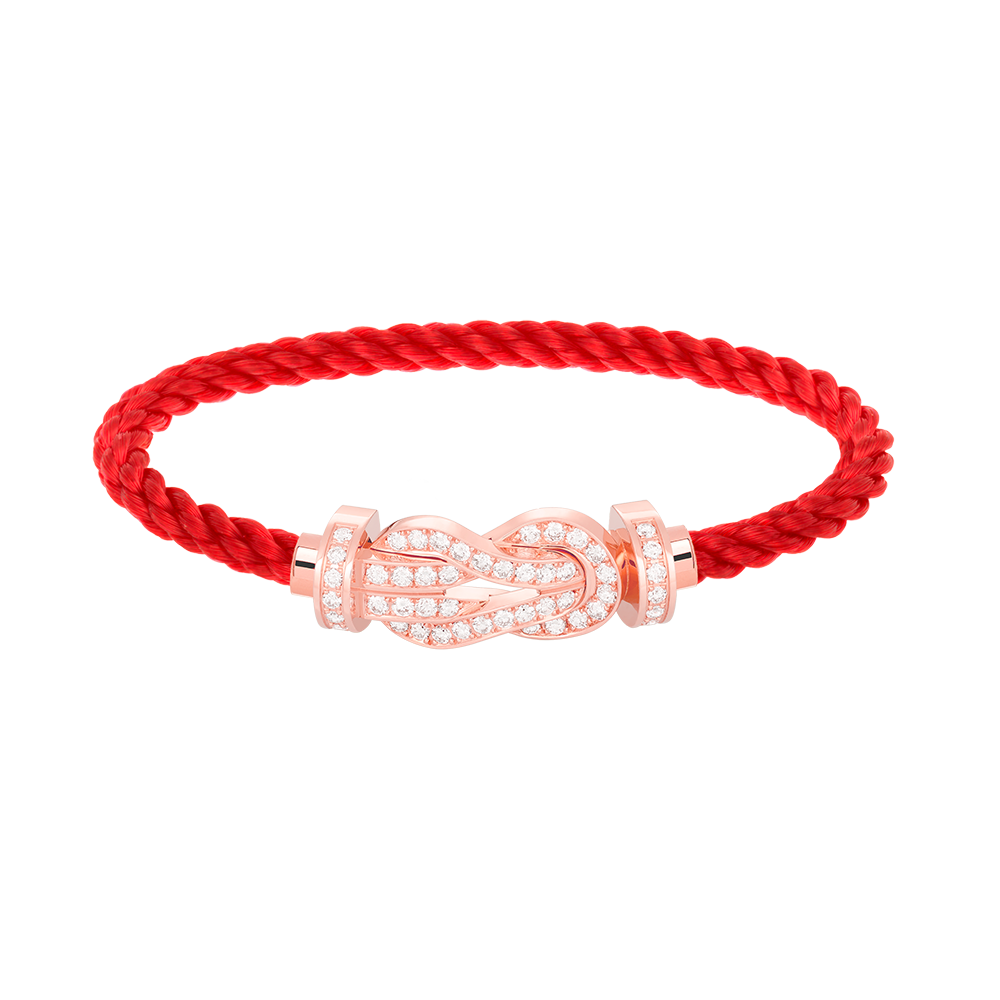 ¡®Dream¡¯CHANCE LARGE 8 FIGURE BUCKLE FULL DIAMOND BRACELET ROSE GOLD
