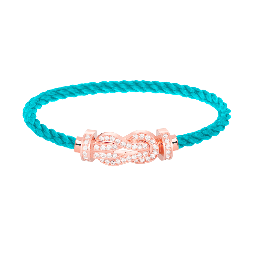 ¡®Dream¡¯CHANCE LARGE 8 FIGURE BUCKLE FULL DIAMOND BRACELET ROSE GOLD
