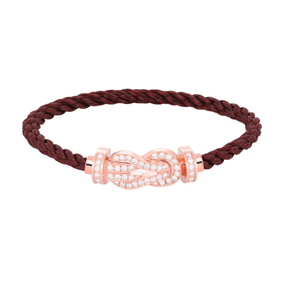 ¡®Dream¡¯CHANCE LARGE 8 FIGURE BUCKLE FULL DIAMOND BRACELET ROSE GOLD