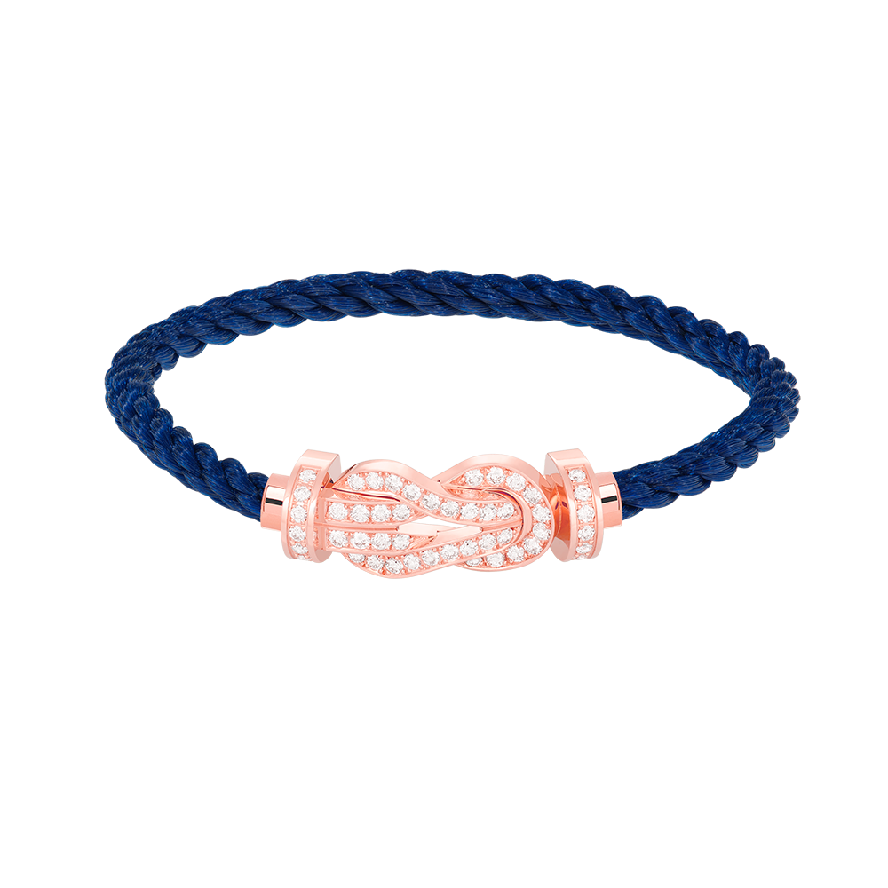 ¡®Dream¡¯CHANCE LARGE 8 FIGURE BUCKLE FULL DIAMOND BRACELET ROSE GOLD
