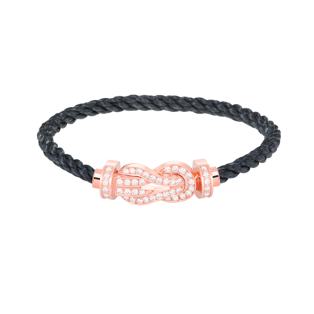 ¡®Dream¡¯CHANCE LARGE 8 FIGURE BUCKLE FULL DIAMOND BRACELET ROSE GOLD