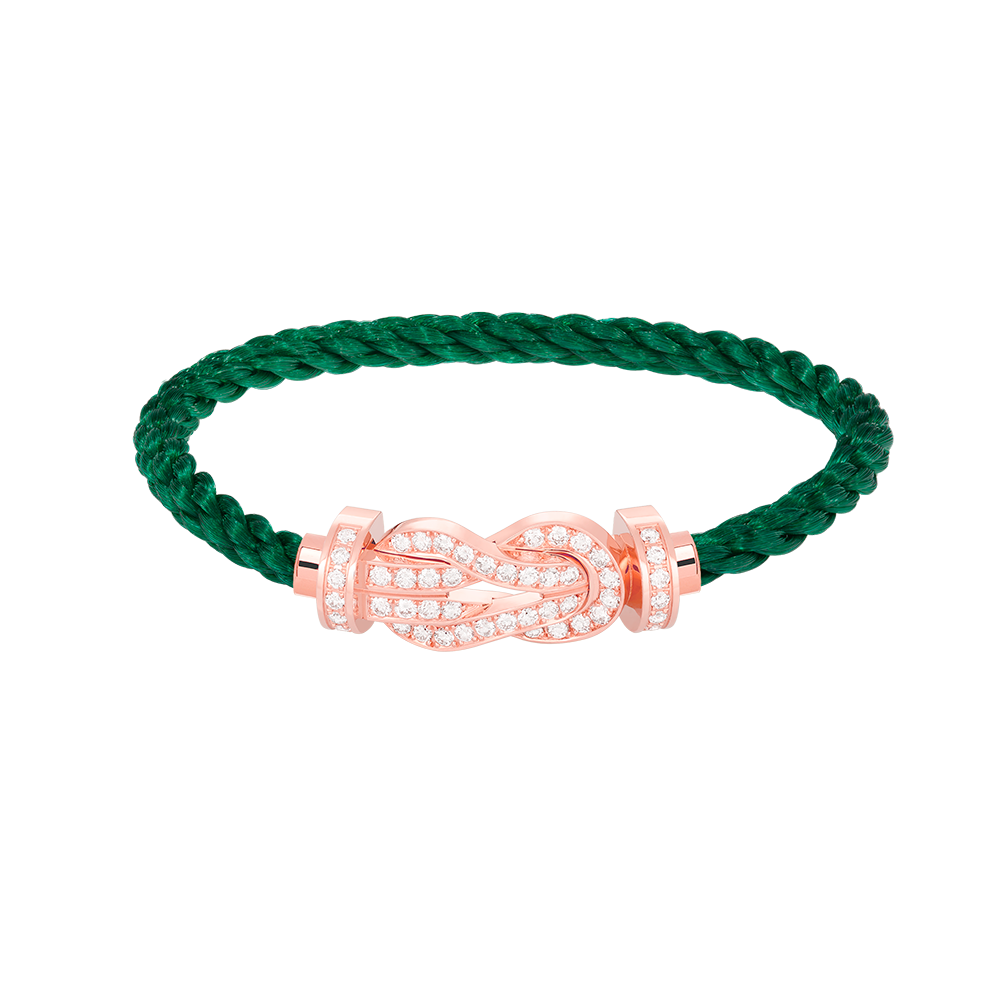 ¡®Dream¡¯CHANCE LARGE 8 FIGURE BUCKLE FULL DIAMOND BRACELET ROSE GOLD