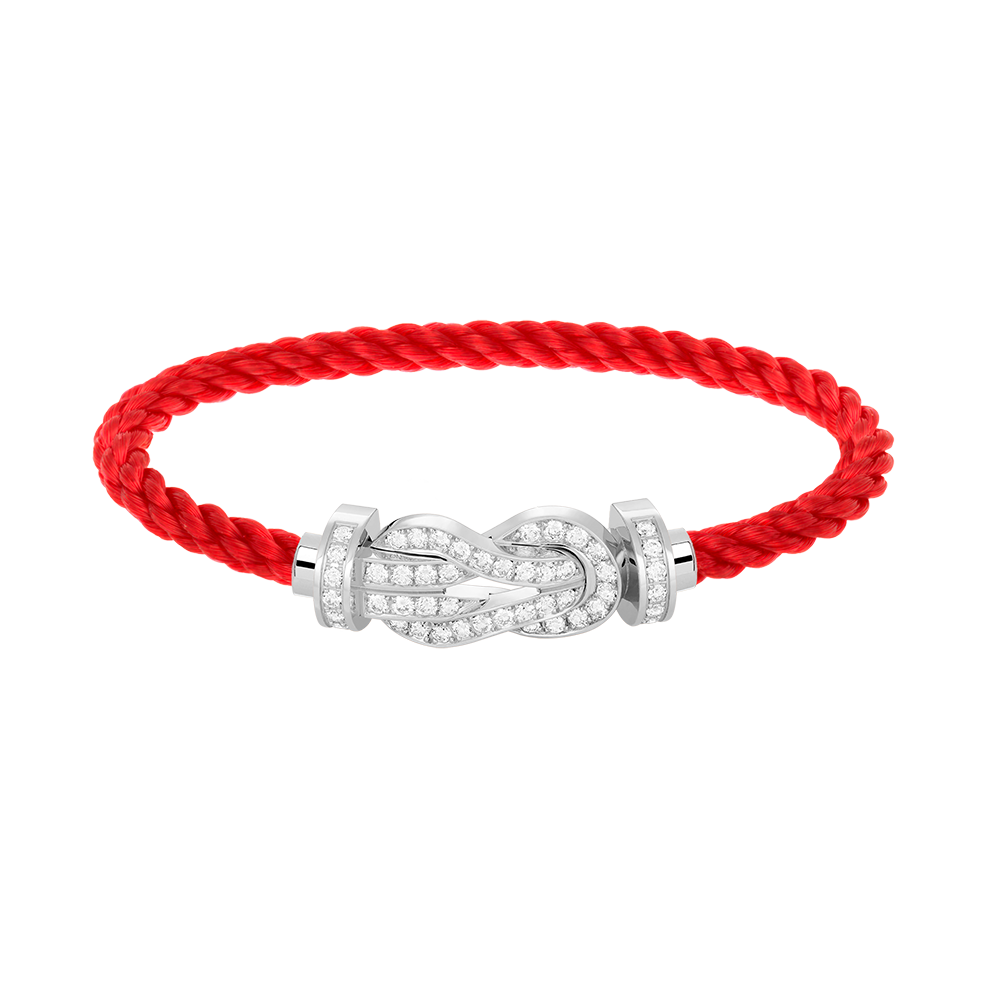 ¡®Dream¡¯CHANCE LARGE 8 FIGURE BUCKLE FULL DIAMOND BRACELET SILVER