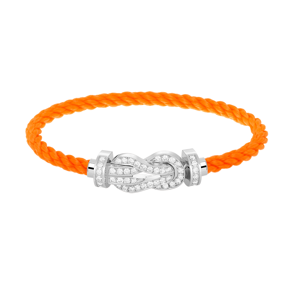 ¡®Dream¡¯CHANCE LARGE 8 FIGURE BUCKLE FULL DIAMOND BRACELET SILVER