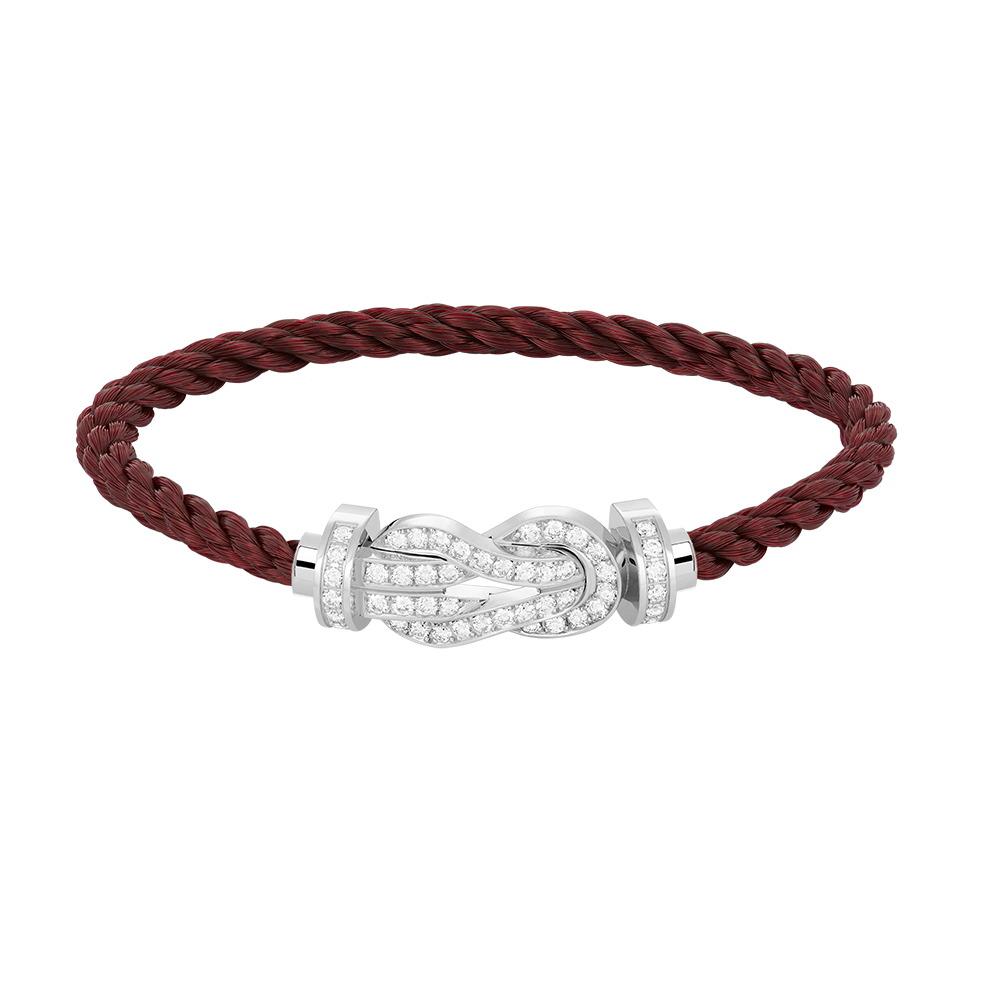 ¡®Dream¡¯CHANCE LARGE 8 FIGURE BUCKLE FULL DIAMOND BRACELET SILVER