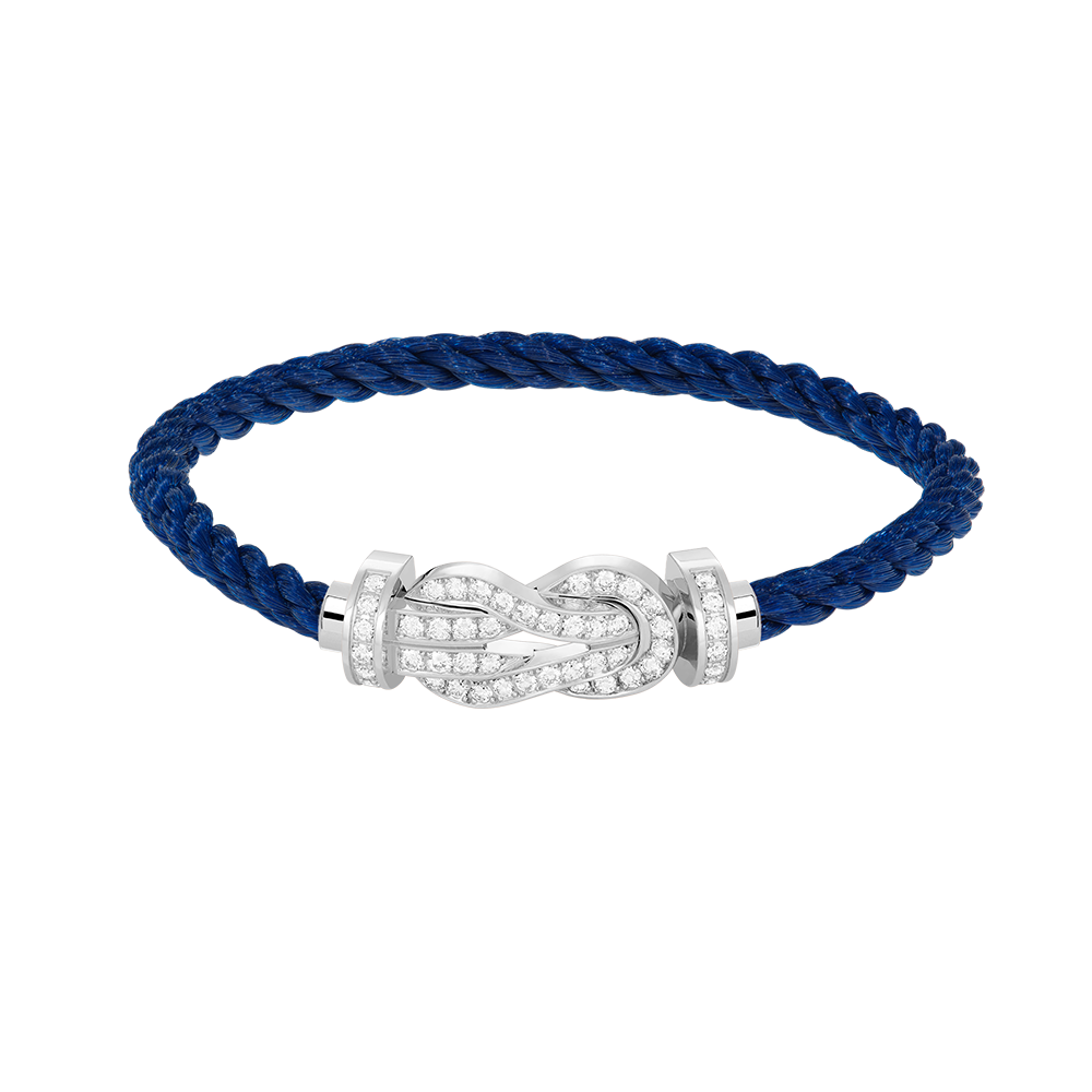 ¡®Dream¡¯CHANCE LARGE 8 FIGURE BUCKLE FULL DIAMOND BRACELET SILVER