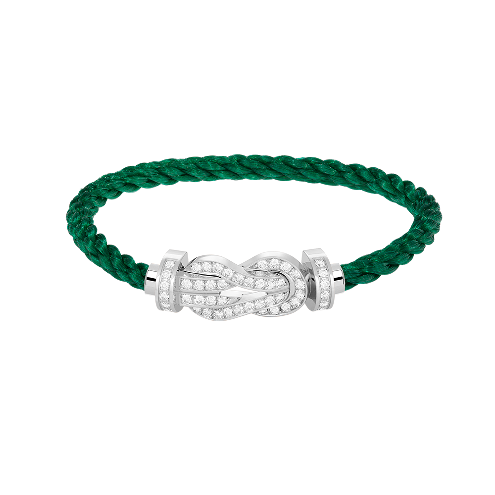 ¡®Dream¡¯CHANCE LARGE 8 FIGURE BUCKLE FULL DIAMOND BRACELET SILVER