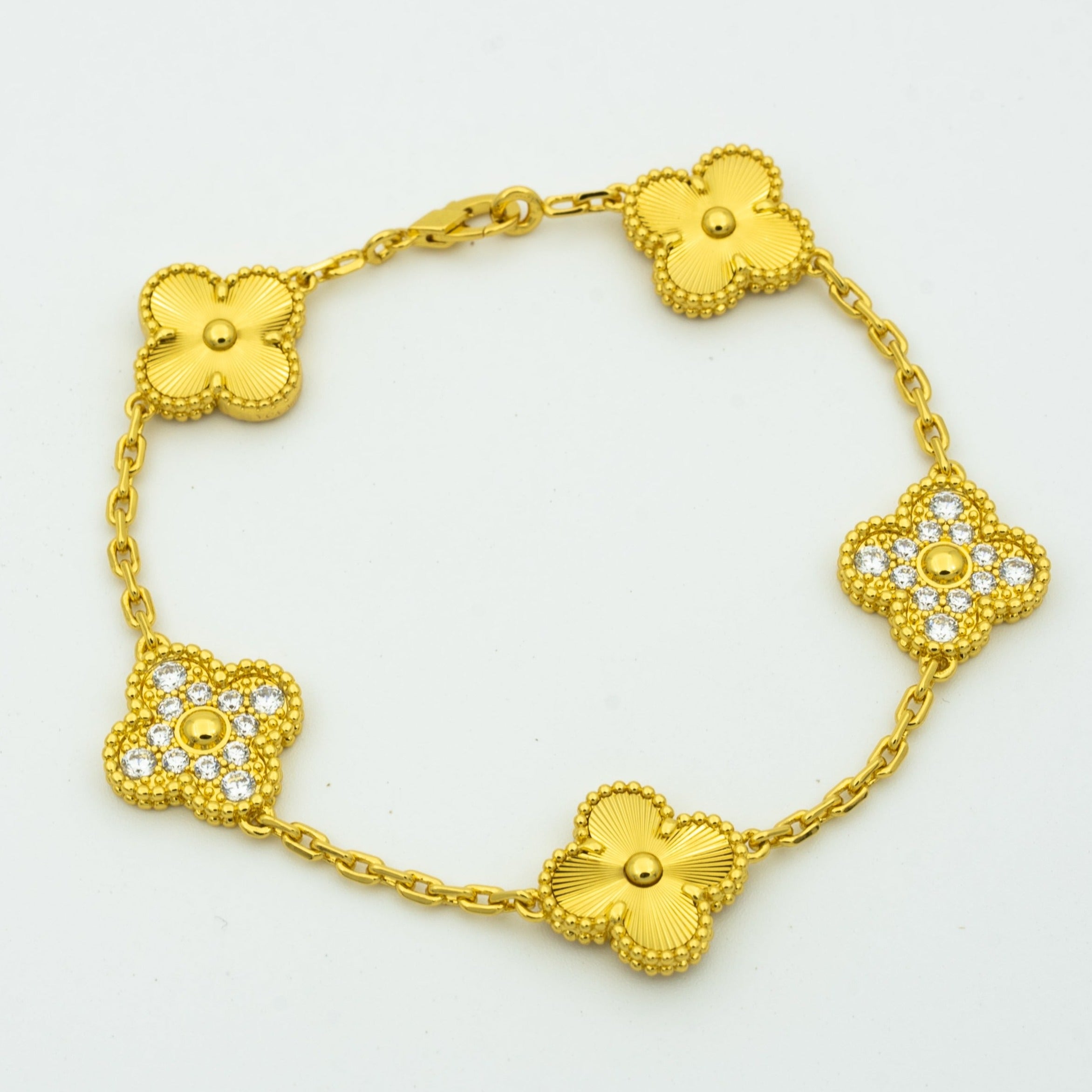 [Dream]New  CLOVER 5 MOTIF LASER BRACELET COLLECTION