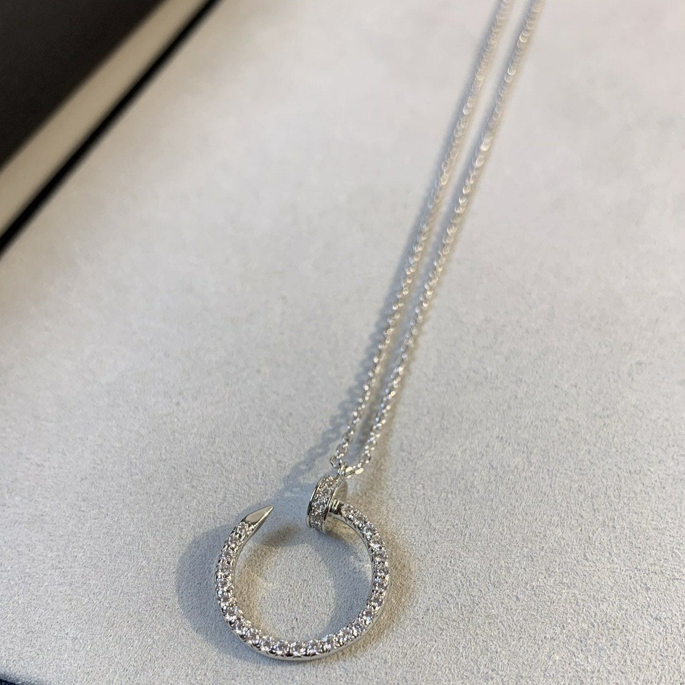 ¡®Dream¡¯JUSTE NECKLACE SILVER DIAMONDS
