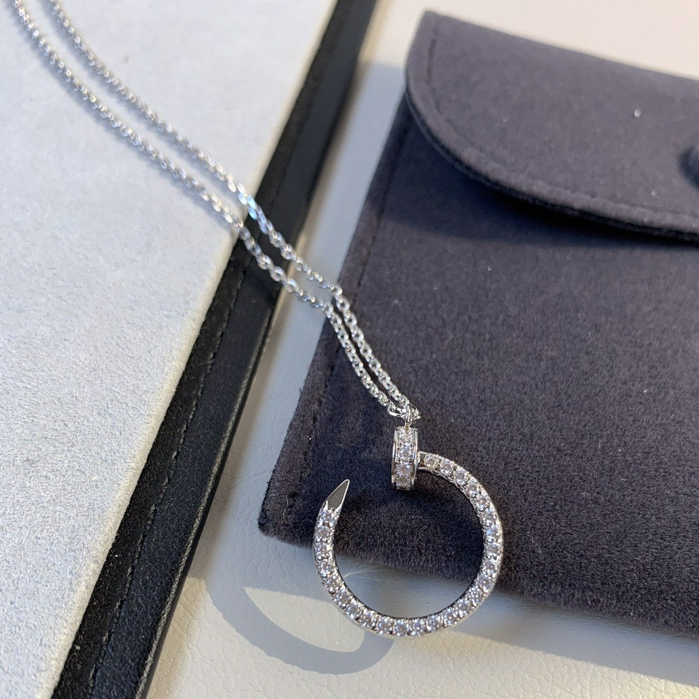 ¡®Dream¡¯JUSTE NECKLACE SILVER DIAMONDS