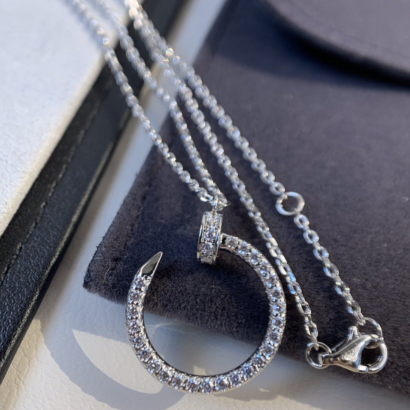 ¡®Dream¡¯JUSTE NECKLACE SILVER DIAMONDS