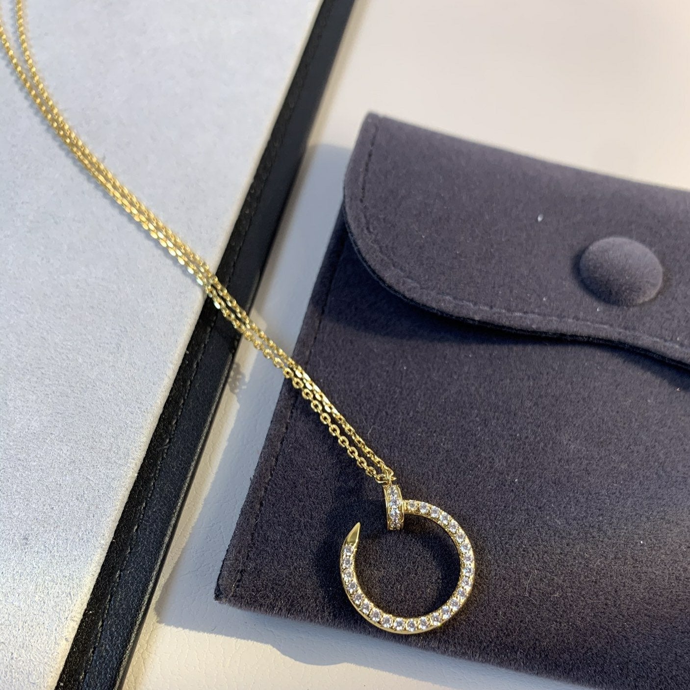 ¡®Dream¡¯JUSTE NECKLACE GOLD DIAMONDS