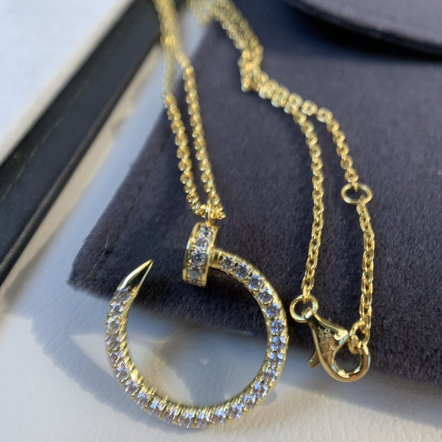 ¡®Dream¡¯JUSTE NECKLACE GOLD DIAMONDS
