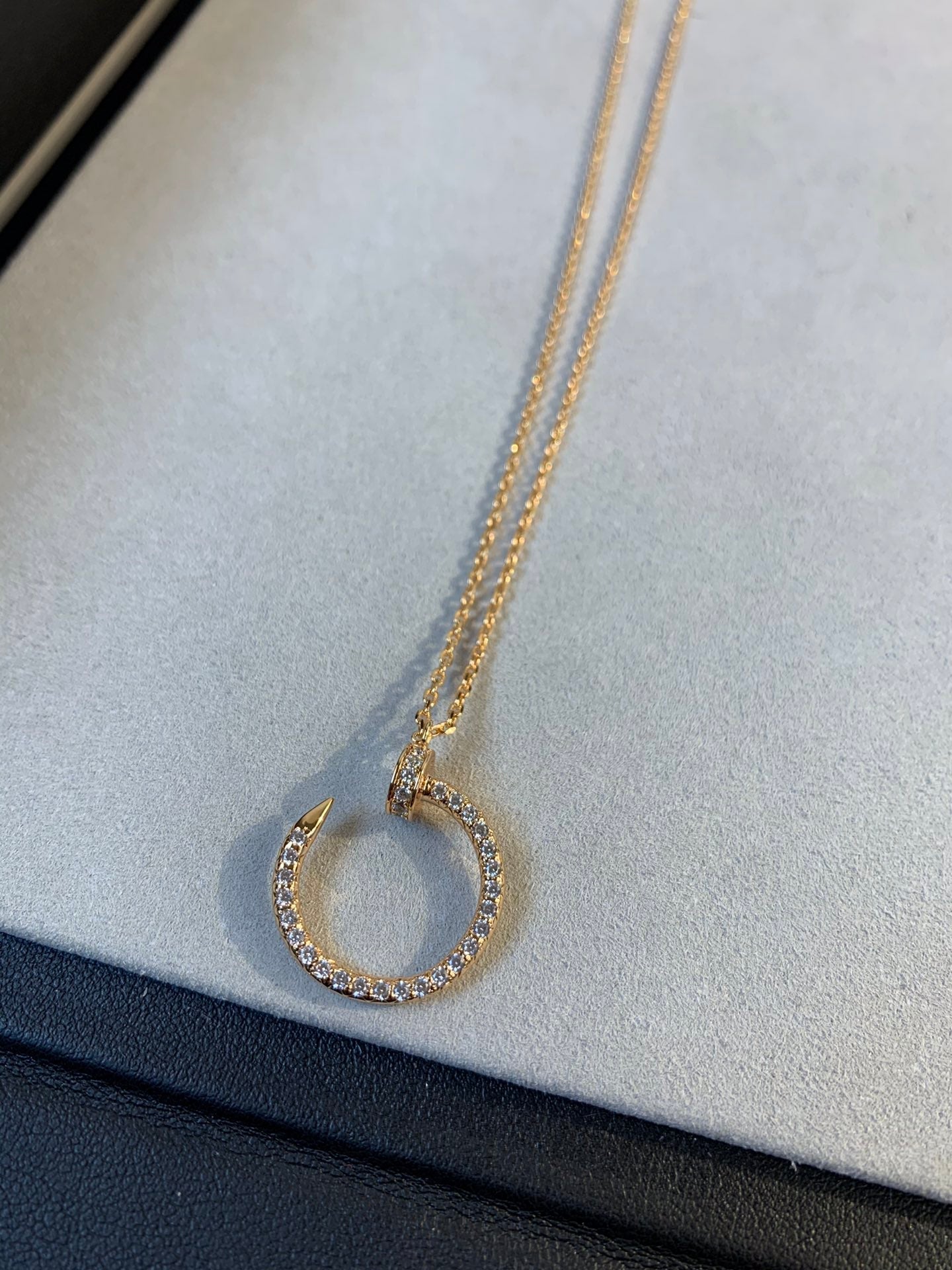 ¡®Dream¡¯JUSTE NECKLACE PINK GOLD DIAMONDS