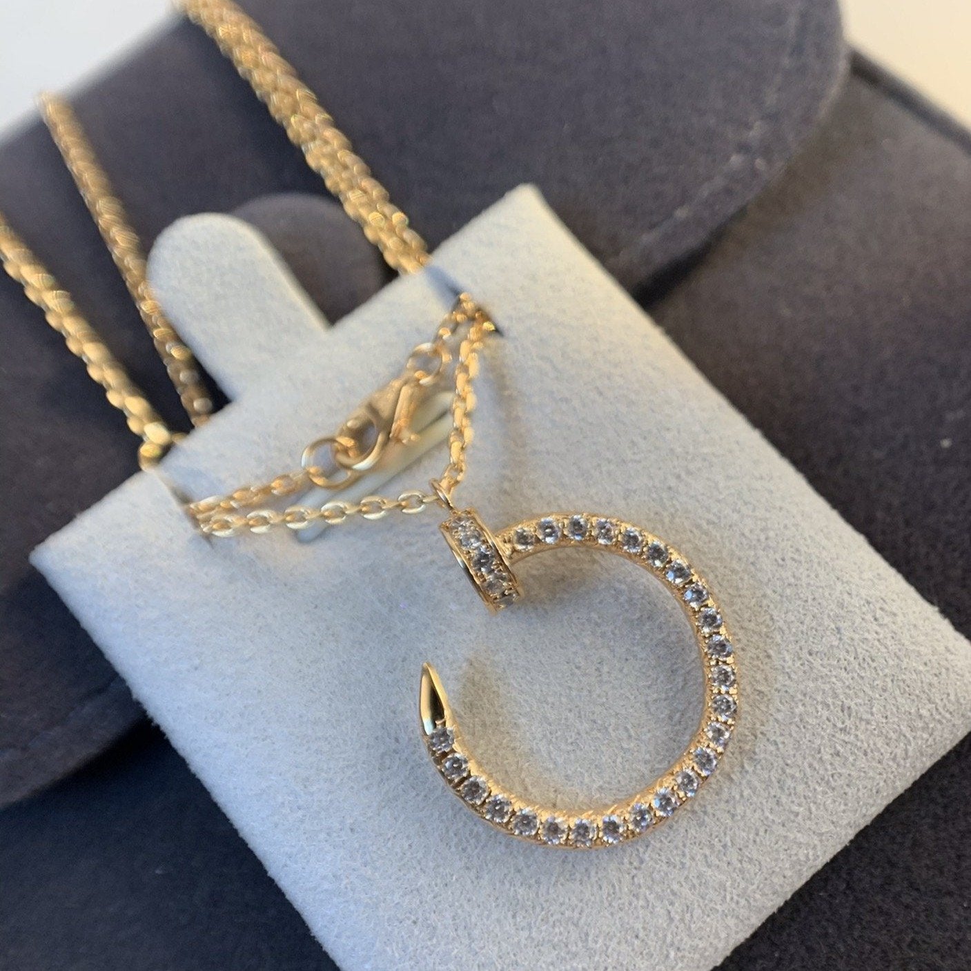 ¡®Dream¡¯JUSTE NECKLACE PINK GOLD DIAMONDS