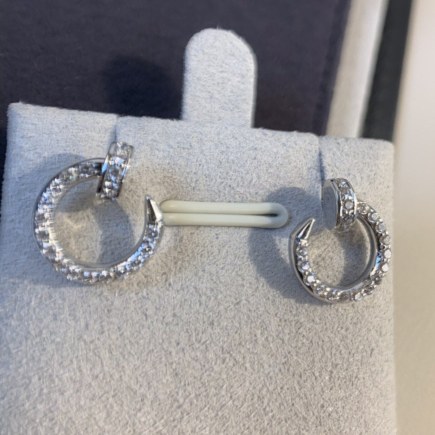 ¡®Dream¡¯JUSTE EARRINGS SILVER DIAMONDS