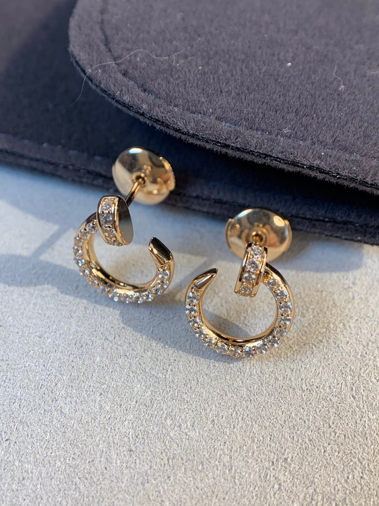 ¡®Dream¡¯JUSTE EARRINGS GOLD DIAMONDS