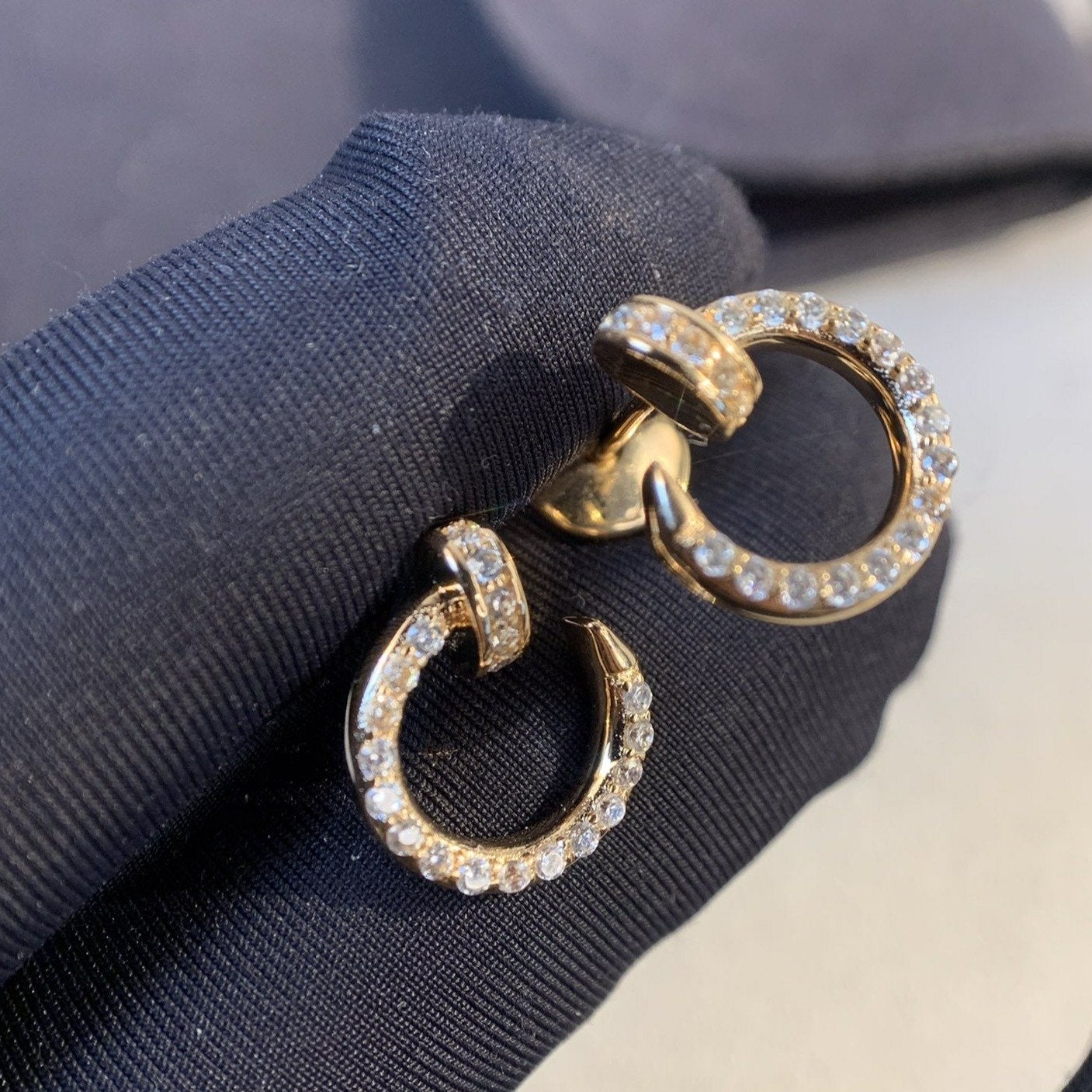¡®Dream¡¯JUSTE EARRINGS GOLD DIAMONDS