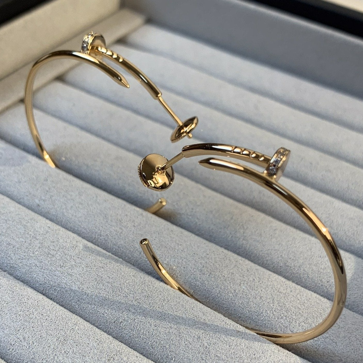 ¡®Dream¡¯JUSTE EARRINGS GOLD DIAMONDS 1.8MM