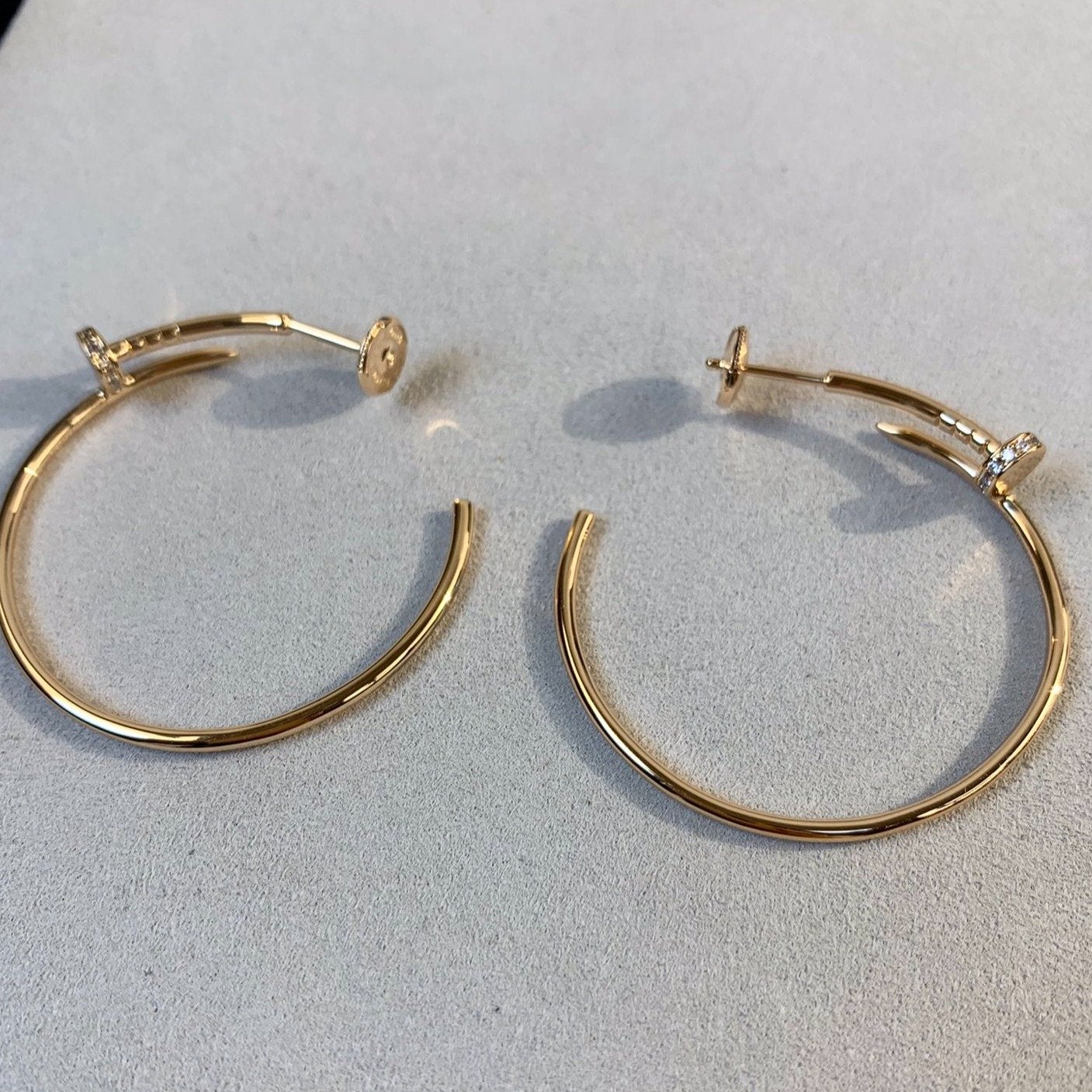 ¡®Dream¡¯JUSTE EARRINGS GOLD DIAMONDS 1.8MM