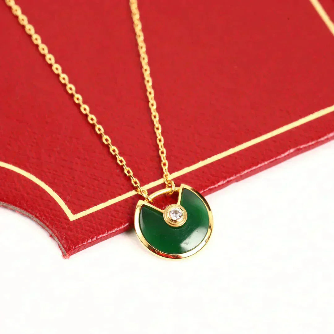 ¡®Dream¡¯AMULETTE GOLD MALACHITE NECKLACE