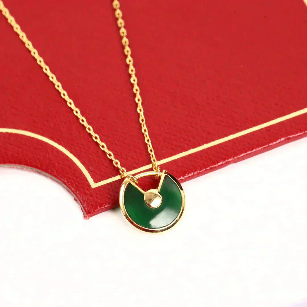 ¡®Dream¡¯AMULETTE GOLD MALACHITE NECKLACE