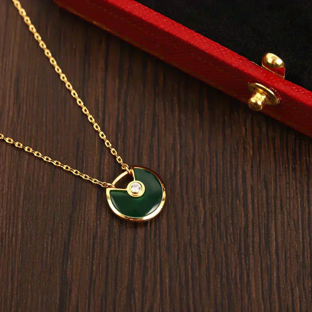 ¡®Dream¡¯AMULETTE GOLD MALACHIT-HALSKETTE