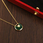 ¡®Dream¡¯AMULETTE GOLD MALACHIT-HALSKETTE