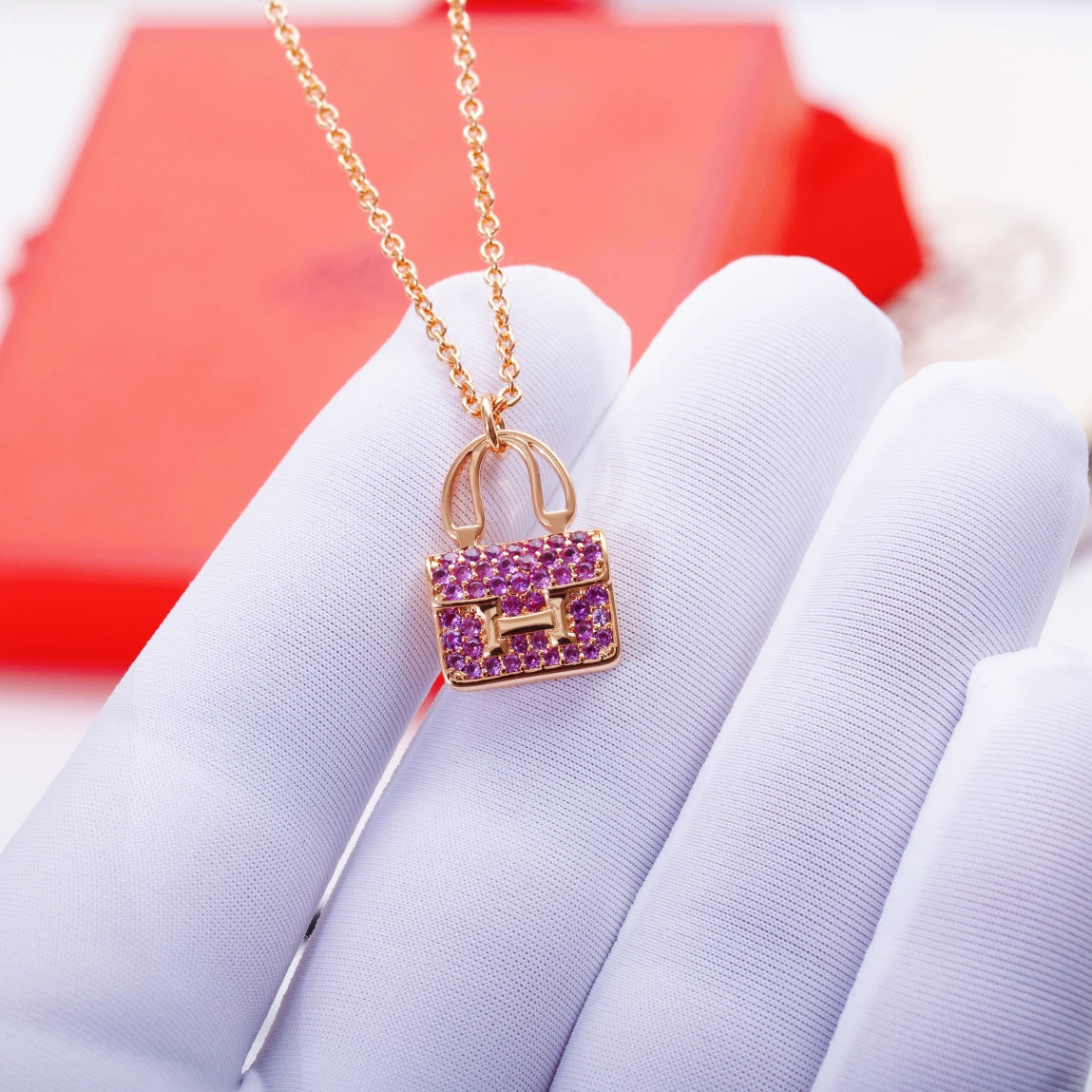 ¡®Dream¡¯CONSTANCE PEDANT PURPLE DIAMOND NECKLACE