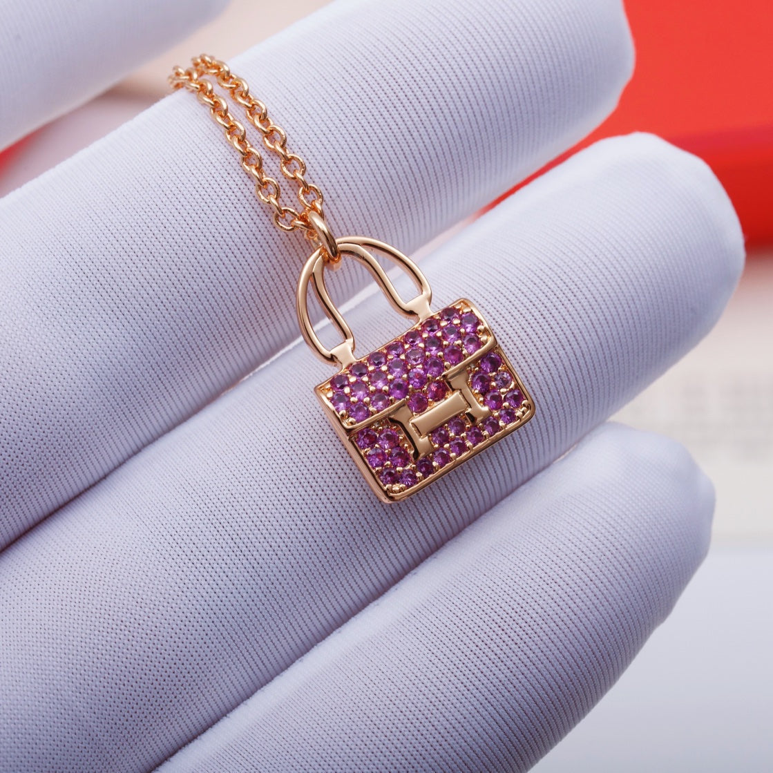 ¡®Dream¡¯CONSTANCE PEDANT PURPLE DIAMOND NECKLACE