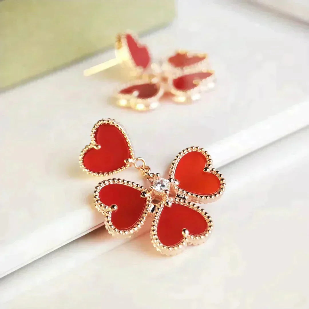 ¡®Dream¡¯SWEET CLOVER CARNELIAN EARRINGS