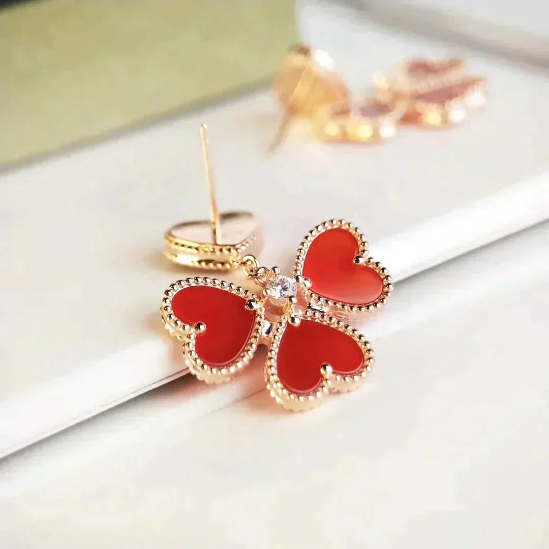 ¡®Dream¡¯SWEET CLOVER CARNELIAN EARRINGS