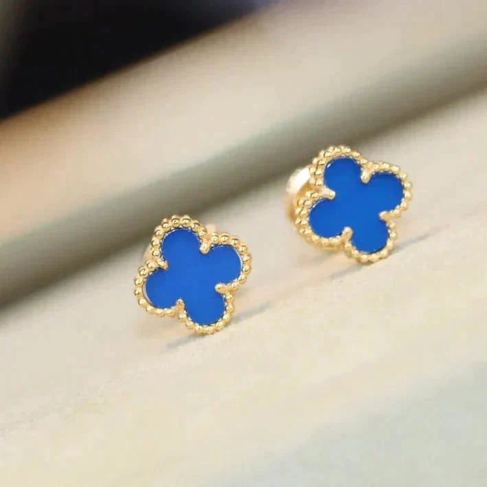 ¡®Dream¡¯CLOVER MINI 9.5MM TURQUOISE EARRINGS