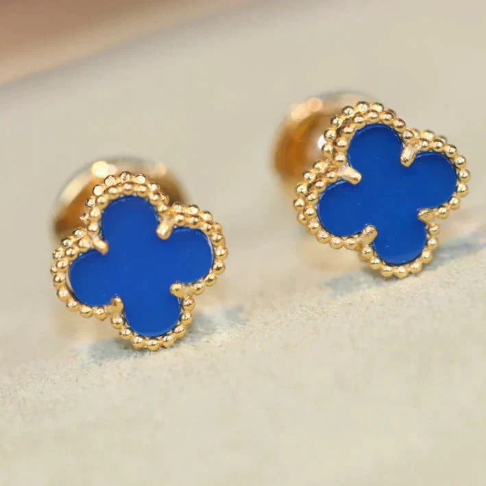¡®Dream¡¯CLOVER MINI 9.5MM TURQUOISE EARRINGS