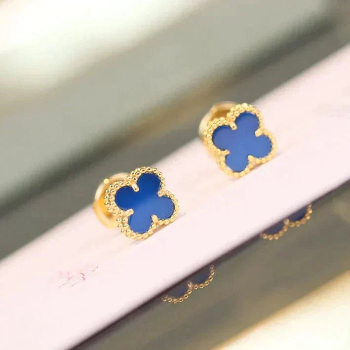 ¡®Dream¡¯CLOVER MINI 9.5MM TURQUOISE EARRINGS