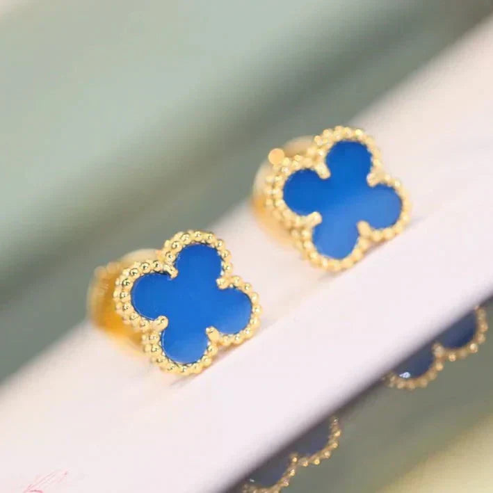 ¡®Dream¡¯CLOVER MINI 9.5MM TURQUOISE EARRINGS