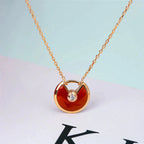 „Dream“-AMULETT-HALSKE.TTE GOLD KARNEOL ONYX