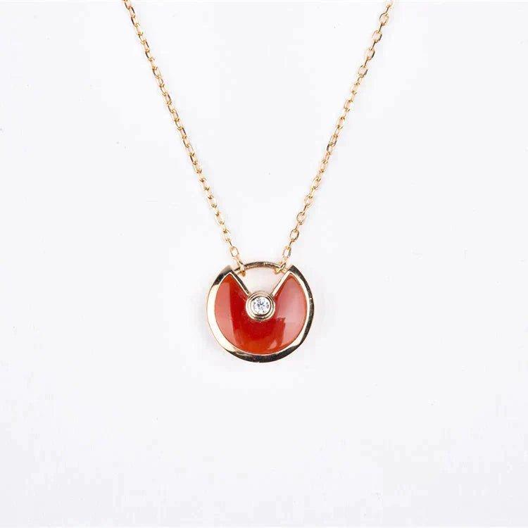 ¡®Dream¡¯AMULETTE GOLD CARNELIAN ONYX NECKLACE