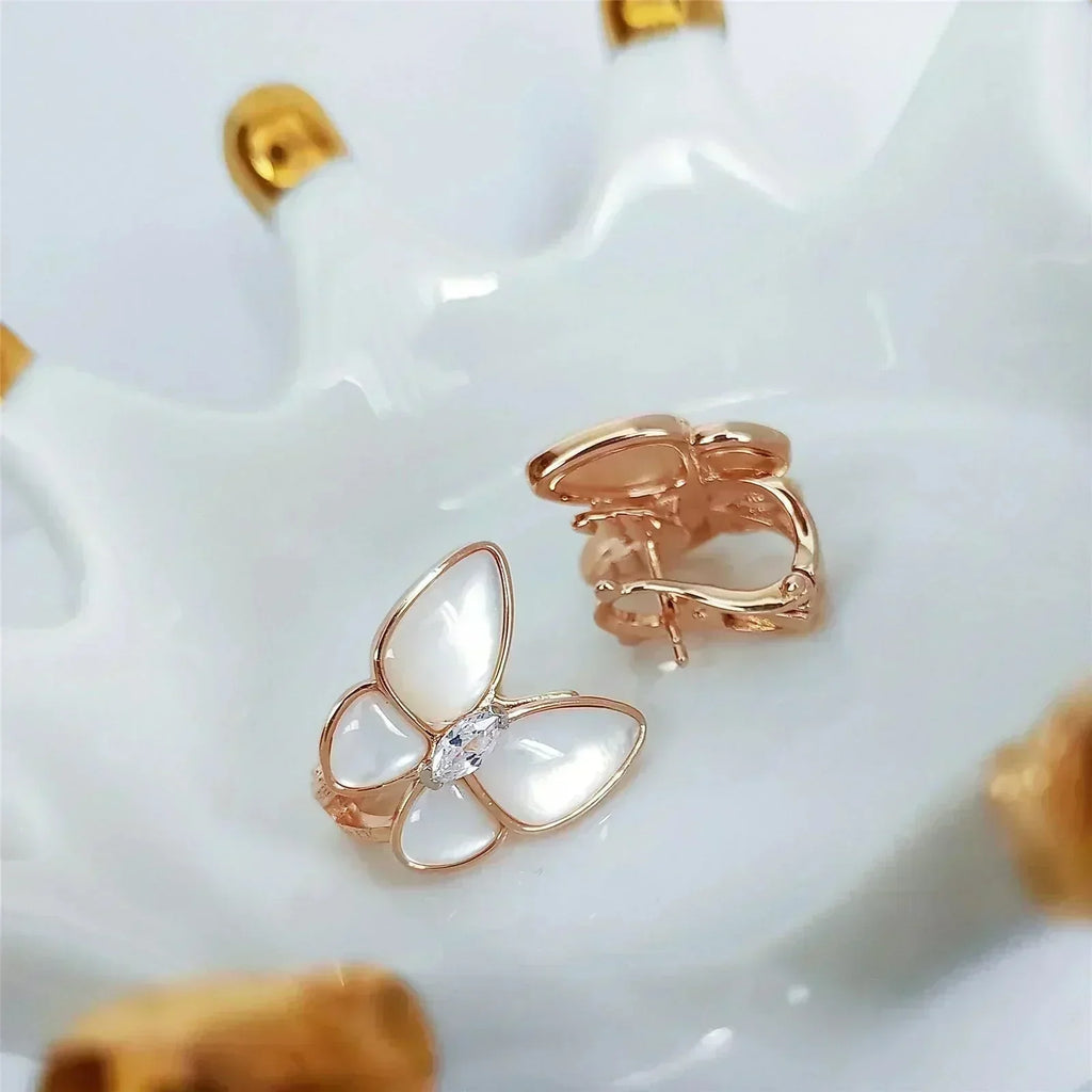 ¡®Dream¡¯BUTTERFLY MOP DIAMOND EARRINGS